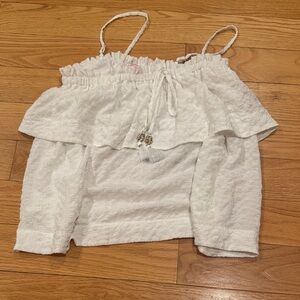 Lilly Pulitzer White Textured Top